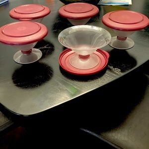 Vintage Tupperware Pudding Dishes
